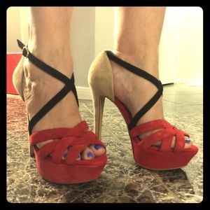 Gorgeous red Jessica Simpson heels